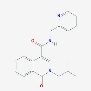 2-isobutyl-1-oxo-N~4~-(2-pyridylmethyl)-1,2-dihydro-4-isoquinolinecarboxamide