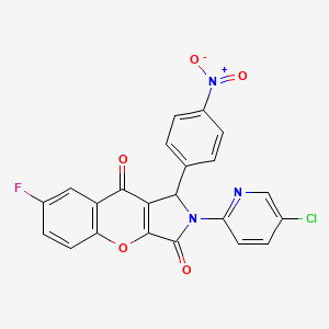 2-(5-Chloropyridin-2-yl)-7-fluoro-1-(4-nitrophenyl)-1,2-dihydrochromeno[2,3-c]pyrrole-3,9-dione