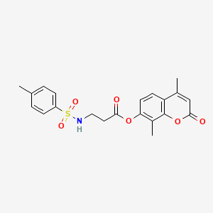 4,8-dimethyl-2-oxo-2H-chromen-7-yl N-[(4-methylphenyl)sulfonyl]-beta-alaninate