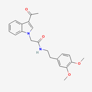 2-(3-acetyl-1H-indol-1-yl)-N-(3,4-dimethoxyphenethyl)acetamide