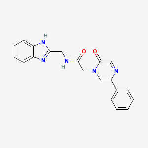 N-(1H-1,3-benzimidazol-2-ylmethyl)-2-[2-oxo-5-phenyl-1(2H)-pyrazinyl]acetamide