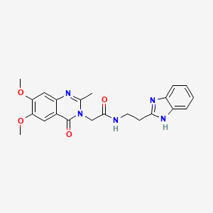 N-[2-(1H-1,3-benzimidazol-2-yl)ethyl]-2-[6,7-dimethoxy-2-methyl-4-oxo-3(4H)-quinazolinyl]acetamide