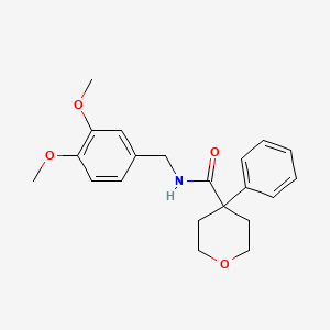 N-(3,4-dimethoxybenzyl)-4-phenyltetrahydro-2H-pyran-4-carboxamide