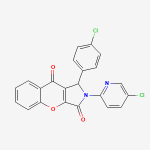 1-(4-Chlorophenyl)-2-(5-chloropyridin-2-yl)-1,2-dihydrochromeno[2,3-c]pyrrole-3,9-dione