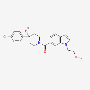 [4-(4-chlorophenyl)-4-hydroxypiperidino][1-(2-methoxyethyl)-1H-indol-6-yl]methanone