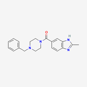 molecular formula C20H22N4O B11142303 (4-Benzyl-piperazin-1-yl)-(2-methyl-1H-benzoimidazol-5-yl)-methanone CAS No. 878666-10-5