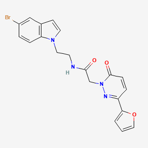 N-[2-(5-bromo-1H-indol-1-yl)ethyl]-2-[3-(2-furyl)-6-oxo-1(6H)-pyridazinyl]acetamide