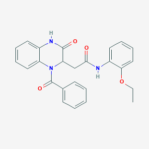 N-(2-ethoxyphenyl)-2-[3-oxo-1-(phenylcarbonyl)-1,2,3,4-tetrahydroquinoxalin-2-yl]acetamide