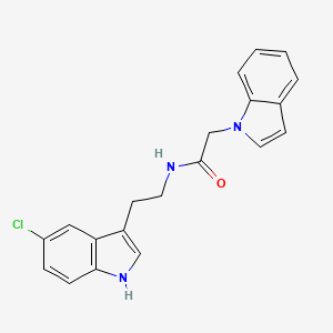 N-[2-(5-chloro-1H-indol-3-yl)ethyl]-2-(1H-indol-1-yl)acetamide