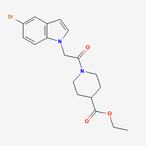 ethyl 1-[(5-bromo-1H-indol-1-yl)acetyl]piperidine-4-carboxylate