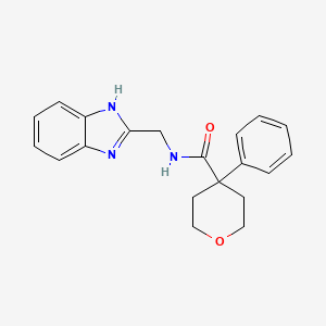 N-(1H-1,3-benzimidazol-2-ylmethyl)-4-phenyltetrahydro-2H-pyran-4-carboxamide