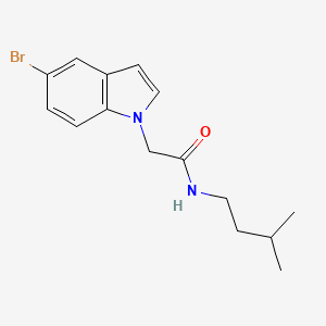 2-(5-bromo-1H-indol-1-yl)-N-(3-methylbutyl)acetamide