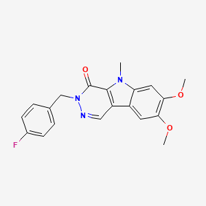 3-(4-fluorobenzyl)-7,8-dimethoxy-5-methyl-3,5-dihydro-4H-pyridazino[4,5-b]indol-4-one