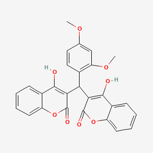 2H-1-Benzopyran-2-one, 3,3'-((2,4-dimethoxyphenyl)methylene)bis(4-hydroxy-