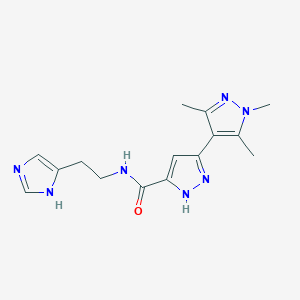 N-[2-(1H-imidazol-4-yl)ethyl]-1',3',5'-trimethyl-1'H,2H-3,4'-bipyrazole-5-carboxamide