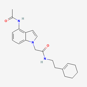 2-[4-(acetylamino)-1H-indol-1-yl]-N-[2-(1-cyclohexenyl)ethyl]acetamide