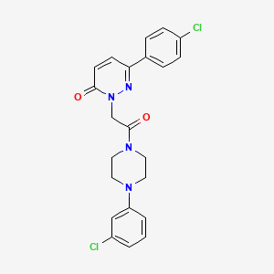 6-(4-chlorophenyl)-2-{2-[4-(3-chlorophenyl)piperazino]-2-oxoethyl}-3(2H)-pyridazinone