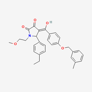 5-(4-ethylphenyl)-3-hydroxy-1-(2-methoxyethyl)-4-({4-[(3-methylbenzyl)oxy]phenyl}carbonyl)-1,5-dihydro-2H-pyrrol-2-one