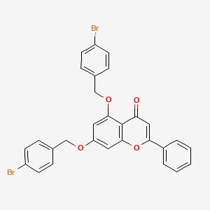 5,7-Bis-(4-bromo-benzyloxy)-2-phenyl-chromen-4-one