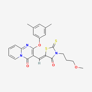 2-(3,5-dimethylphenoxy)-3-{(Z)-[3-(3-methoxypropyl)-4-oxo-2-thioxo-1,3-thiazolidin-5-ylidene]methyl}-4H-pyrido[1,2-a]pyrimidin-4-one