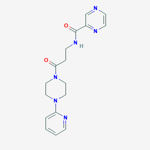 N-{3-oxo-3-[4-(pyridin-2-yl)piperazin-1-yl]propyl}pyrazine-2-carboxamide