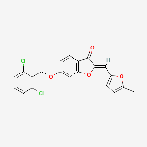 6-[(2,6-dichlorobenzyl)oxy]-2-[(Z)-1-(5-methyl-2-furyl)methylidene]-1-benzofuran-3-one