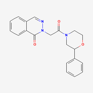 2-[2-oxo-2-(2-phenylmorpholino)ethyl]-1(2H)-phthalazinone