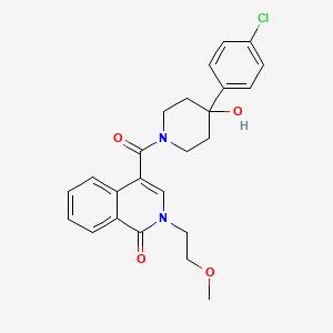 4-{[4-(4-chlorophenyl)-4-hydroxypiperidino]carbonyl}-2-(2-methoxyethyl)-1(2H)-isoquinolinone