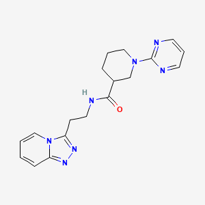 1-(2-pyrimidinyl)-N-(2-[1,2,4]triazolo[4,3-a]pyridin-3-ylethyl)-3-piperidinecarboxamide