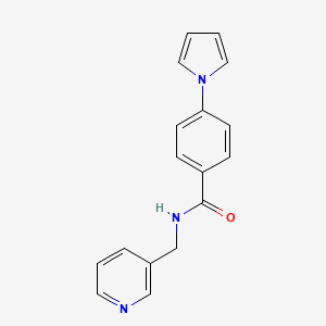 N-(3-pyridinylmethyl)-4-(1H-pyrrol-1-yl)benzamide