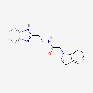 N-[2-(1H-1,3-benzimidazol-2-yl)ethyl]-2-(1H-indol-1-yl)acetamide