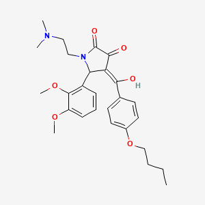 4-[(4-butoxyphenyl)carbonyl]-5-(2,3-dimethoxyphenyl)-1-[2-(dimethylamino)ethyl]-3-hydroxy-1,5-dihydro-2H-pyrrol-2-one