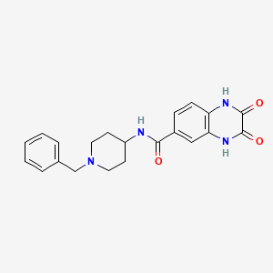 N-(1-benzylpiperidin-4-yl)-2,3-dihydroxyquinoxaline-6-carboxamide