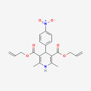 3,5-Bis(prop-2-en-1-yl) 2,6-dimethyl-4-(4-nitrophenyl)-1,4-dihydropyridine-3,5-dicarboxylate