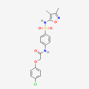 2-(4-chlorophenoxy)-N-{4-[(3,4-dimethyl-1,2-oxazol-5-yl)sulfamoyl]phenyl}acetamide