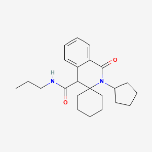 2'-cyclopentyl-1'-oxo-N-propyl-1',4'-dihydro-2'H-spiro[cyclohexane-1,3'-isoquinoline]-4'-carboxamide