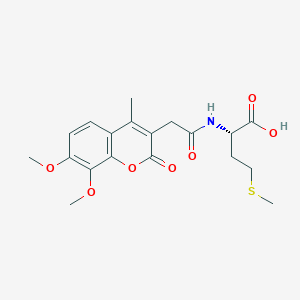 N-[(7,8-dimethoxy-4-methyl-2-oxo-2H-chromen-3-yl)acetyl]-L-methionine