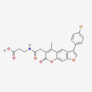 N-{[3-(4-bromophenyl)-5-methyl-7-oxo-7H-furo[3,2-g]chromen-6-yl]acetyl}-beta-alanine