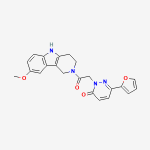 6-(2-furyl)-2-[2-(8-methoxy-1,3,4,5-tetrahydro-2H-pyrido[4,3-b]indol-2-yl)-2-oxoethyl]-3(2H)-pyridazinone