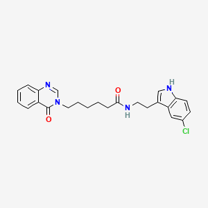 molecular formula C24H25ClN4O2 B11143019 N-[2-(5-chloro-1H-indol-3-yl)ethyl]-6-(4-oxo-3(4H)-quinazolinyl)hexanamide 