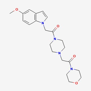 2-(5-methoxy-1H-indol-1-yl)-1-{4-[2-(morpholin-4-yl)-2-oxoethyl]piperazin-1-yl}ethanone