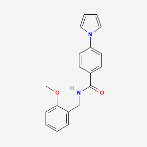 N-(2-methoxybenzyl)-4-(1H-pyrrol-1-yl)benzamide