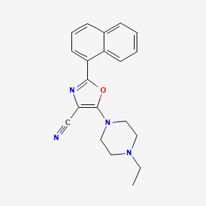 5-(4-Ethylpiperazin-1-yl)-2-(naphthalen-1-yl)-1,3-oxazole-4-carbonitrile