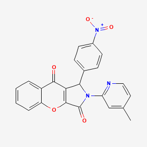 2-(4-Methylpyridin-2-yl)-1-(4-nitrophenyl)-1,2-dihydrochromeno[2,3-c]pyrrole-3,9-dione