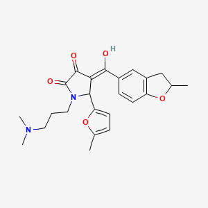 1-[3-(dimethylamino)propyl]-3-hydroxy-4-[(2-methyl-2,3-dihydro-1-benzofuran-5-yl)carbonyl]-5-(5-methylfuran-2-yl)-1,5-dihydro-2H-pyrrol-2-one