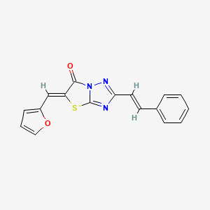 (5Z)-5-(furan-2-ylmethylidene)-2-[(E)-2-phenylethenyl][1,3]thiazolo[3,2-b][1,2,4]triazol-6(5H)-one