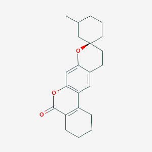 (9S)-3'-methyl-1,2,3,4,10,11-hexahydro-5H-spiro[benzo[c]pyrano[3,2-g]chromene-9,1'-cyclohexan]-5-one