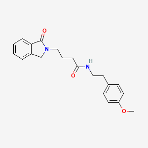 molecular formula C21H24N2O3 B11143157 N-[2-(4-methoxyphenyl)ethyl]-4-(1-oxo-1,3-dihydro-2H-isoindol-2-yl)butanamide 