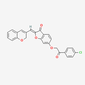 (2Z)-6-[2-(4-chlorophenyl)-2-oxoethoxy]-2-(2H-chromen-3-ylmethylidene)-1-benzofuran-3(2H)-one