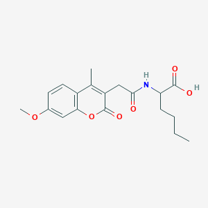 N-[(7-methoxy-4-methyl-2-oxo-2H-chromen-3-yl)acetyl]norleucine